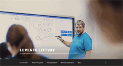 Desktop Screenshot of levente.littvay.hu
