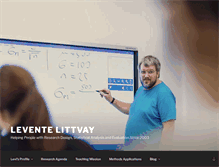 Tablet Screenshot of levente.littvay.hu